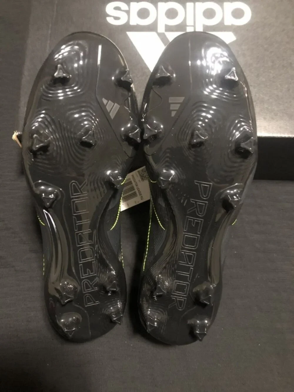 Adidas Predator League FT FG/MG Soccer Cleats Men, Size 8.5 BLACK CARBON JI1118